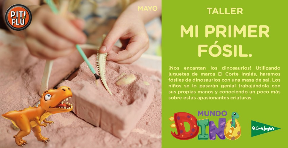 TALLER INFANTIL DE DINOSAURIOS. MI PRIMER FÓSIL